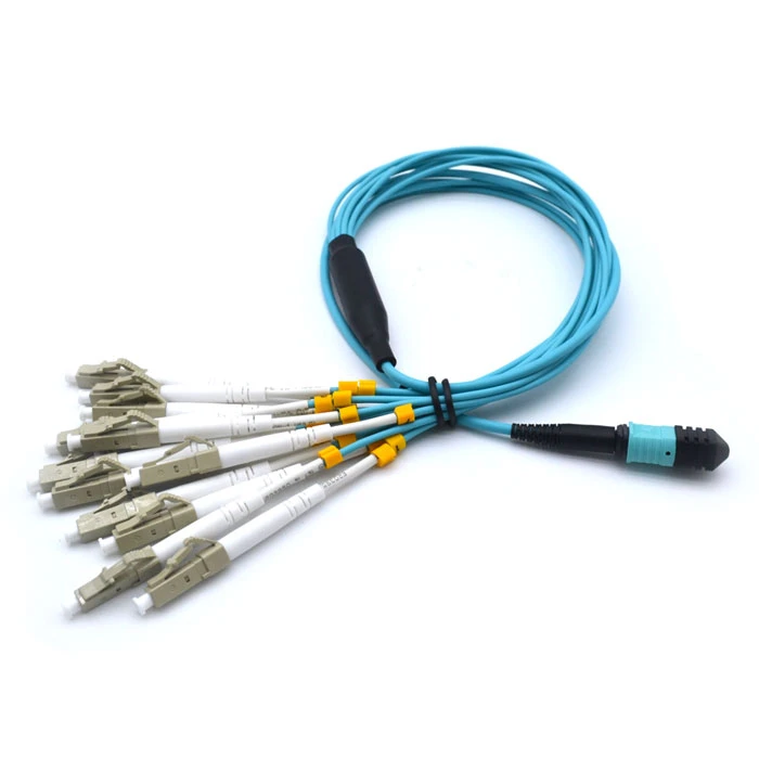 Cáp quang đa sợi OM4 100Gb Multimode 50/125 MTP / MPO đến LC Breakout 12 Fiber